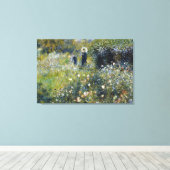 Frau mit Parasol im Garten von Auguste Renoir Leinwanddruck (Insitu (Holzboden))
