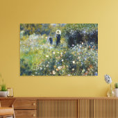 Frau mit Parasol im Garten von Auguste Renoir Leinwanddruck (Insitu (Wohnzimmer))