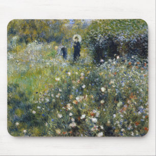 Frau mit Parasol im Garten von Auguste Renoir Mousepad