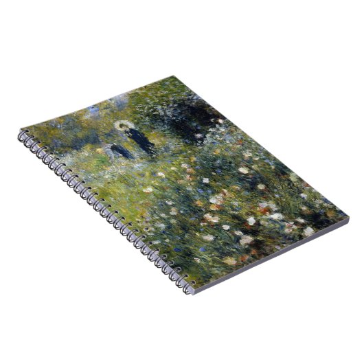 Frau mit Parasol im Garten von Auguste Renoir Notizblock (Rechte Seite)