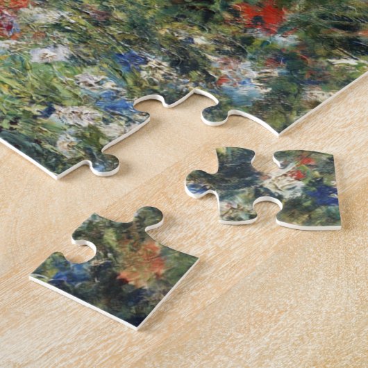 Frau mit Parasol im Garten von Auguste Renoir Puzzle (Seite)