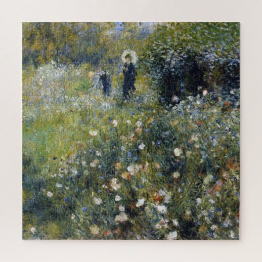 Frau mit Parasol im Garten von Auguste Renoir Puzzle (Vertikal)
