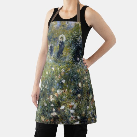 Frau mit Parasol im Garten von Auguste Renoir Schürze (InSitu)