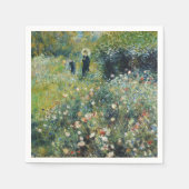 Frau mit Parasol im Garten von Auguste Renoir Serviette (Vorderseite)