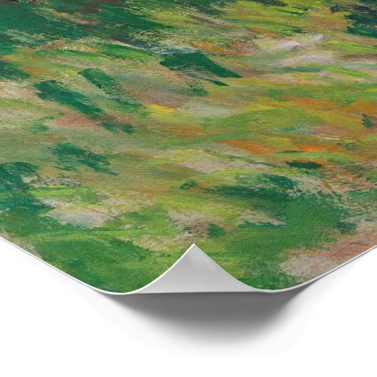 Frau mit Parasol Poster (Ecke)