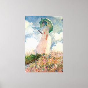 Frau mit Parasol Vintag Claude Monet 1886 Leinwanddruck