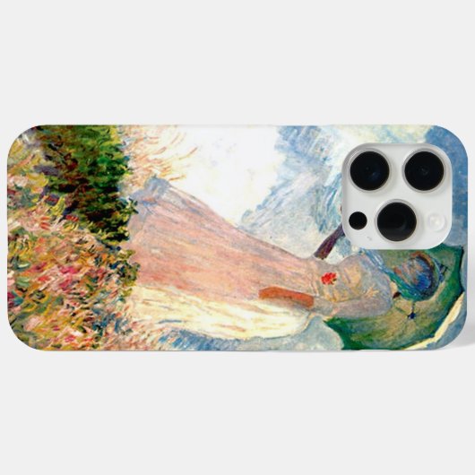 "Frau mit Parasolpromenade Monet" Case-Mate iPhone Hülle (Rückseite (Horizontal))