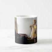 Frau mit Perlenschnur, Johannes Vermeer Kaffeetasse (Mittel)