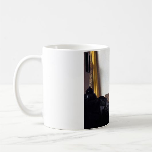 Frau mit Perlenschnur, Johannes Vermeer Kaffeetasse (Links)