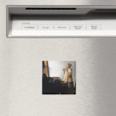 Frau mit Perlenschnur, Johannes Vermeer Magnet (In Situ (Geschirrspüler))