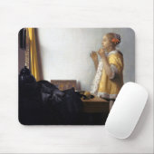 Frau mit Perlenschnur, Johannes Vermeer Mousepad (Mit Mouse)