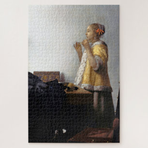 Frau mit Perlenschnur, Johannes Vermeer Puzzle