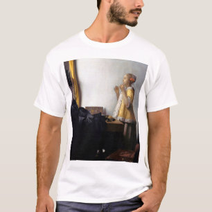 Frau mit Perlenschnur, Johannes Vermeer T-Shirt