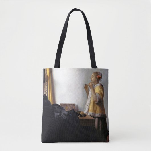 Frau mit Perlenschnur, Johannes Vermeer Tasche (Vorderseite)