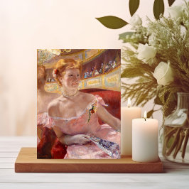 Frau mit Perlenschnur | Mary Cassatt Postkarte