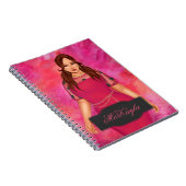 Frau mit personalisierter Plus-Größe Notizblock (Rechte Seite)