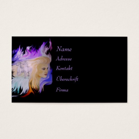 Frau mit Pferd (Vorderseite)