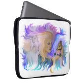 Frau mit Pferd Laptopschutzhülle (Vorne Rechts)