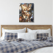 Frau mit Pferd Leinwanddruck (Insitu (Schlafzimmer))