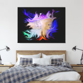 Frau mit Pferd Leinwanddruck (Insitu (Schlafzimmer))