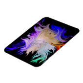 Frau mit Pferd Magnet (Linke Seite)