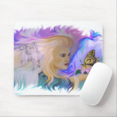 Frau mit Pferd Mousepad (Mit Mouse)