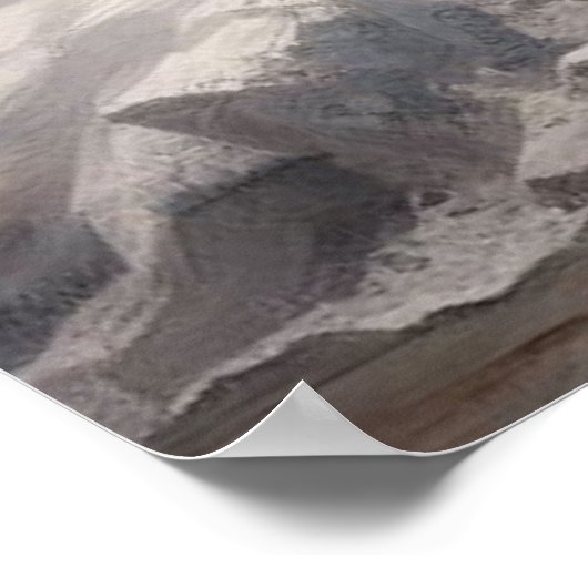 Frau mit Pferd Poster (Ecke)