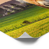 Frau mit Pferd Poster (Ecke)
