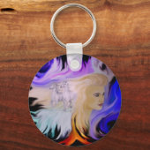 Frau mit Pferd Schlüsselanhänger (Vorderseite)