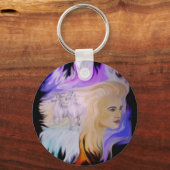 Frau mit Pferd Schlüsselanhänger (Vorderseite)