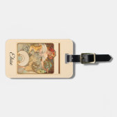 Frau mit Pupiden in ihrem Haar, Gepäckanhänger (Vorderseite horizontal)