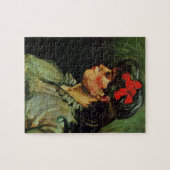 Frau mit Red Ribbon Portrait von Vincent van Gogh Puzzle (Horizontal)
