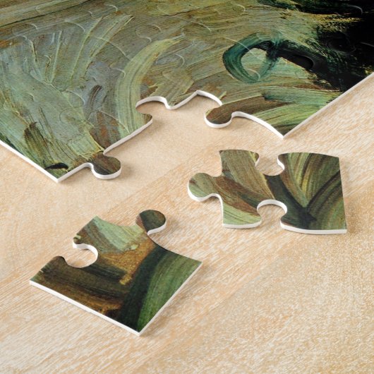 Frau mit Red Ribbon Portrait von Vincent van Gogh Puzzle (Seite)