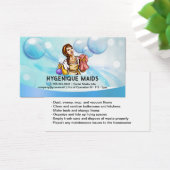 Frau mit Reinigungsmitteln | Seifenfizz-Blasen (Schreibtisch)