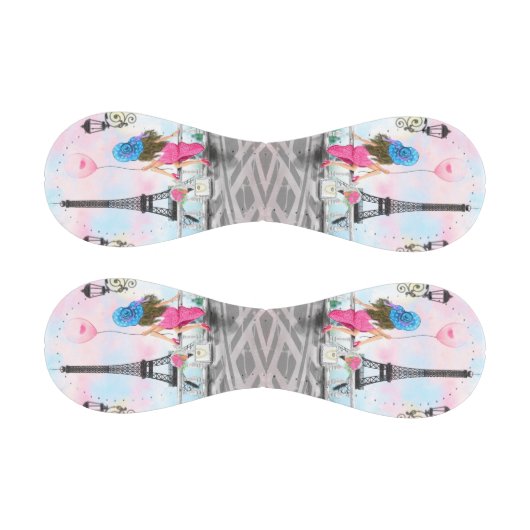 Frau mit rosa Ballon in Paris Baseball Geschenk (Paneele)