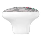 Frau mit rosa Ballon in Paris Keramik Knob Keramikknauf (Seitenansicht)