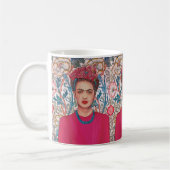 Frau mit rosa Blume Kaffeetasse (Links)