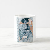 Frau mit Rose, Mucha Kaffeetasse (Mittel)