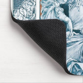 Frau mit Rose, Mucha Mousepad (Ecke)