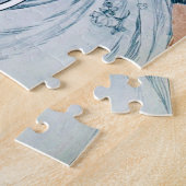 Frau mit Rose, Mucha Puzzle (Seite)