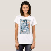 Frau mit Rose, Mucha T-Shirt (Vorne ganz)