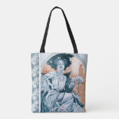 Frau mit Rose, Mucha Tasche (Rückseite)