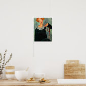 Frau mit Rotem Haar, 1917 von Amedeo Modigliani Poster (Küche)
