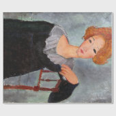 Frau mit Rotem Haar, Modigliani Geschenkpapier (Flach)