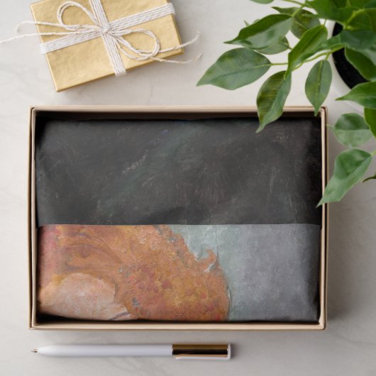 Frau mit Rotem Haar, Modigliani Seidenpapier (Geschenk)