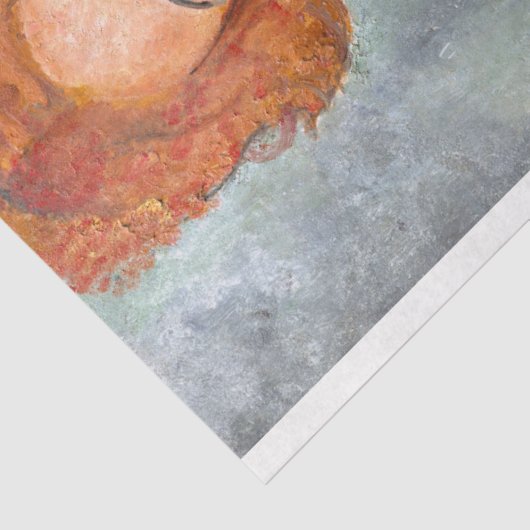 Frau mit Rotem Haar, Modigliani Seidenpapier (Ausschnitt)