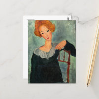 Frau mit Rotem Haar von Amedeo Modigliani