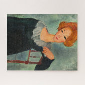 Frau mit Rotem Haar von Amedeo Modigliani Puzzle (Horizontal)