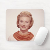 Frau mit Schal Mousepad (Mit Mouse)