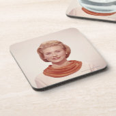 Frau mit Schal Untersetzer (Linke Seite)